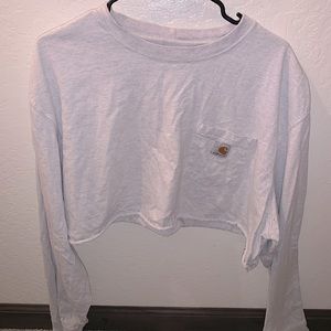 2XL Cropped Long Sleeve Carhartt Shirt